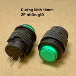 Nút Nhấn R16-503A/B 16mm 3A 250VAC 2P/4P Có Đèn LED | Công Tắc Nhấn Giữ